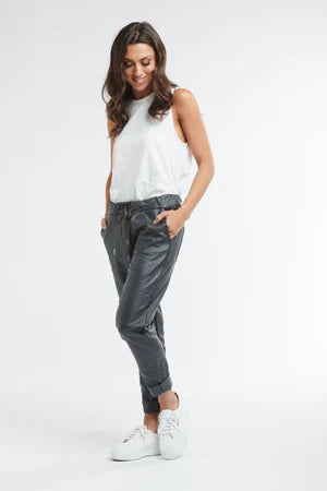Metallic Jogger Charcoal