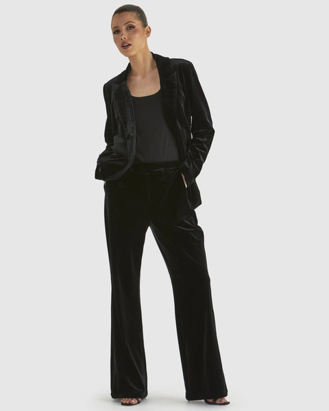 Mustang Sally Velvet Pants Black