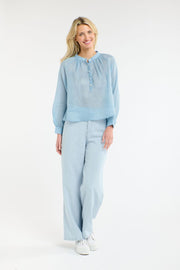 Natalia Blouse Powder Blue