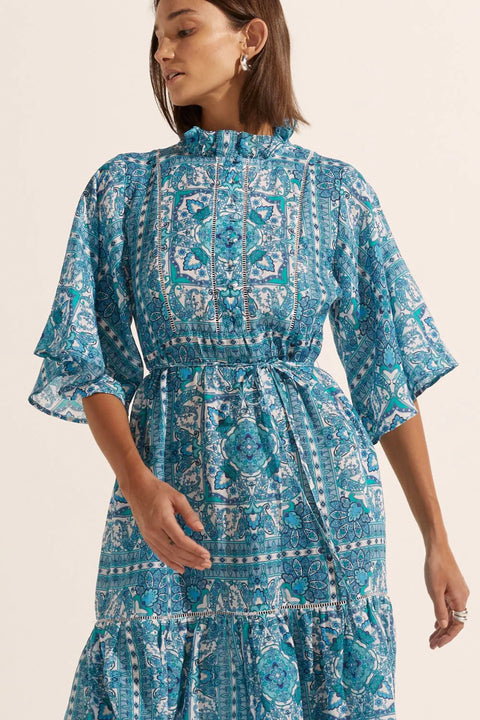 Navigate Dress Sapphire Tile