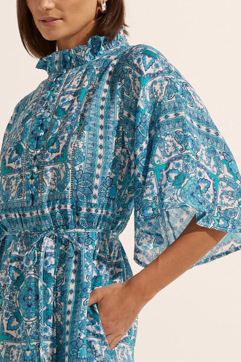 Navigate Dress Sapphire Tile