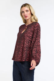 Paloma Sequins Top Sangria