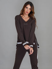 Pammy Logo Sweater Truffle