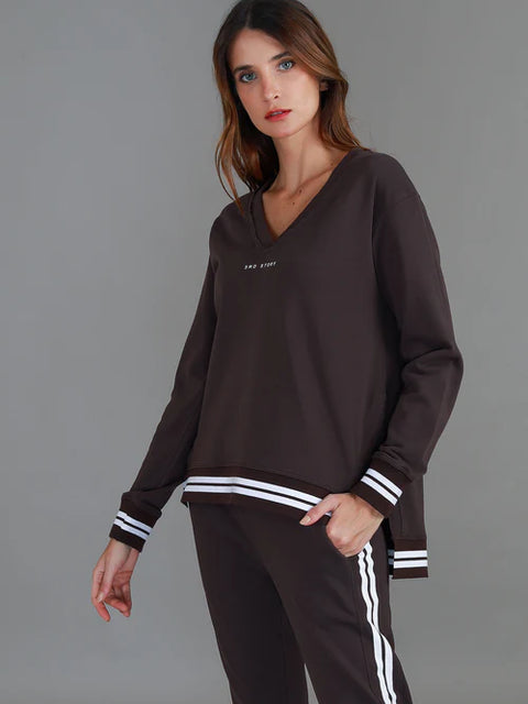 Pammy Logo Sweater Truffle