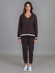 Pammy Logo Sweater Truffle