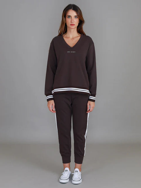 Pammy Logo Sweater Truffle