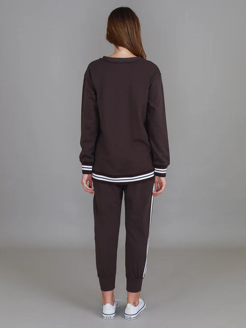 Pammy Logo Sweater Truffle