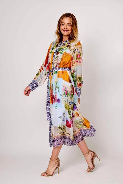 Summer Patch Floral Dress