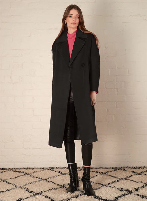 Poppy Coat Black