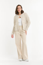 Popcorn Cardigan Cream