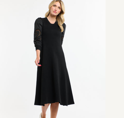 Priscilla Knit Dress Black