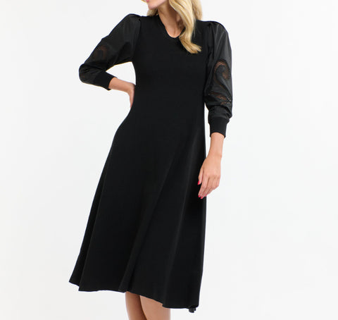 Priscilla Knit Dress Black