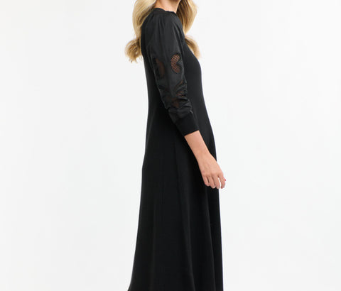 Priscilla Knit Dress Black