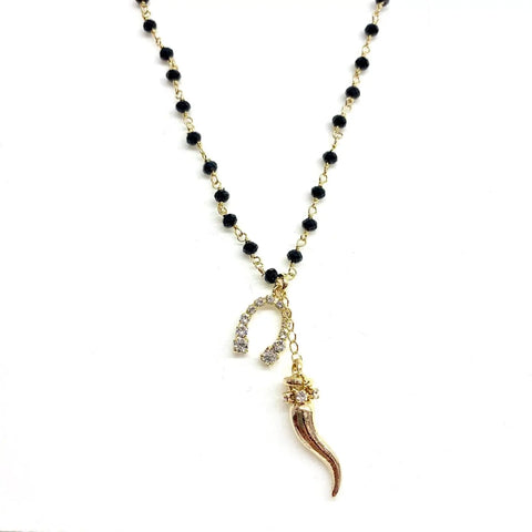 Lucky Rhinestone Necklace
