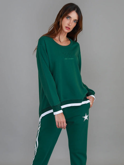 Roxia Logo Sweater Ivy