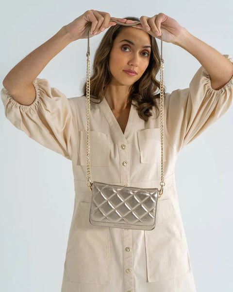 Sarah Crossbody Bag - Gold