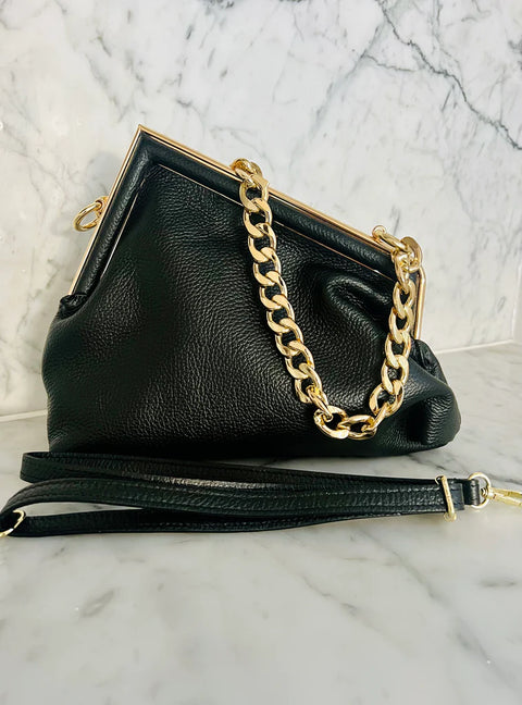Sarita Leather Bag Black