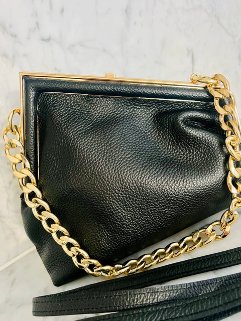Sarita Leather Bag Black