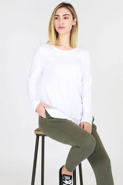 Scarlett Long Sleeve Tee White