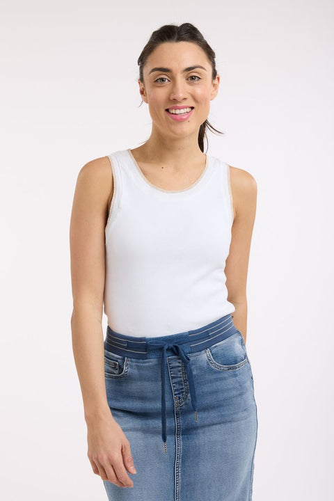 Senza Singlet White