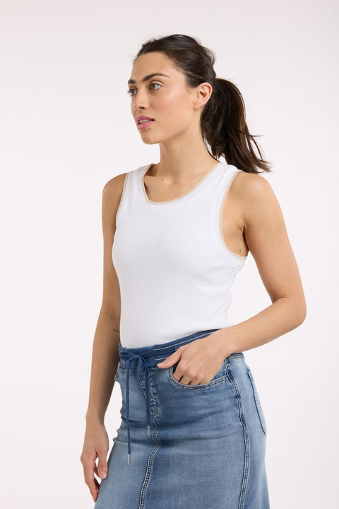 Senza Singlet White