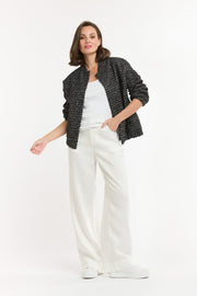 Sequin Bomber Jacket Ink