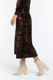 Sequins Skirt Copper