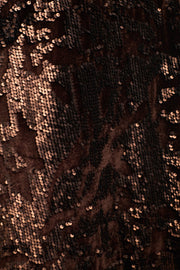 Sequins Skirt Copper