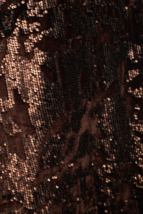 Sequins Skirt Copper