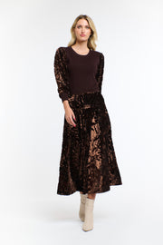 Sequins Skirt Copper