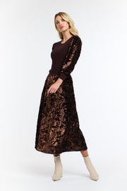 Sequins Skirt Copper