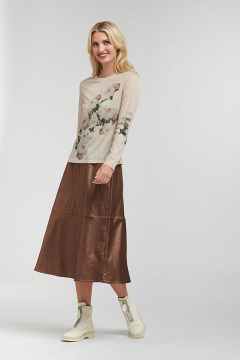 Shine Your Way Skirt Copper