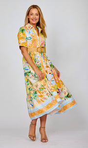 Tropical Shirt Dress