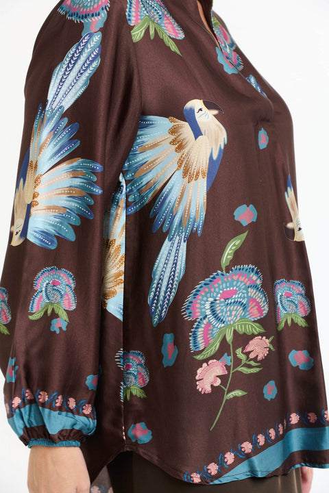 Parrot Blouse Choc
