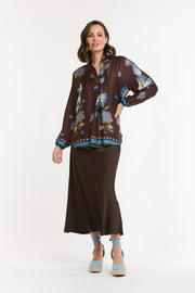 Parrot Blouse Choc