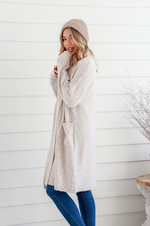 Long Cardigan Oatmeal