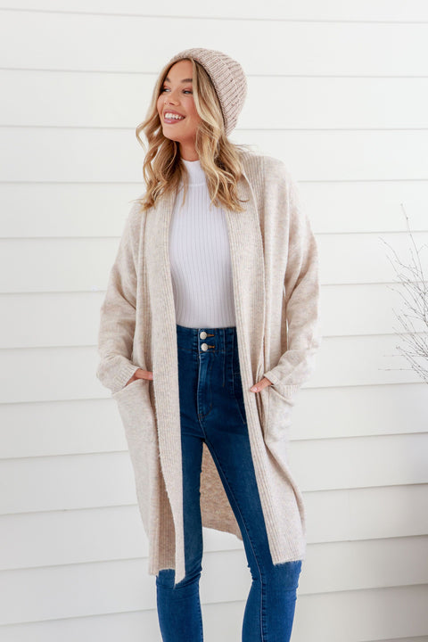 Long Cardigan Oatmeal