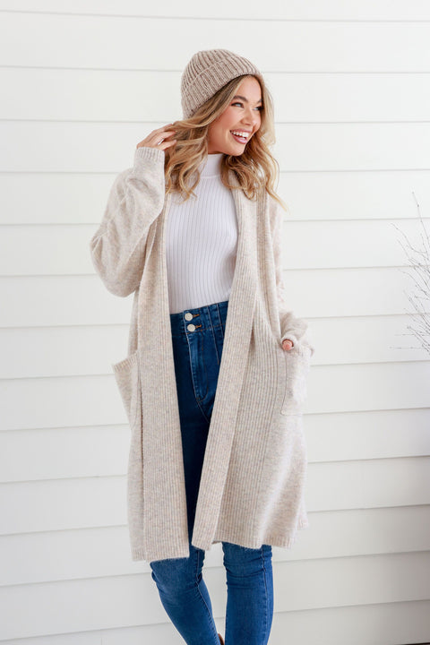 Long Cardigan Oatmeal