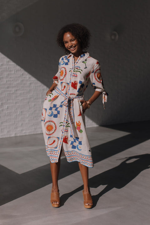Spicey Margarita Tie Dress