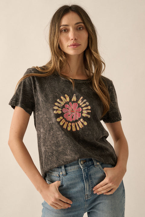 Sunny Vintage Tee Washed Black