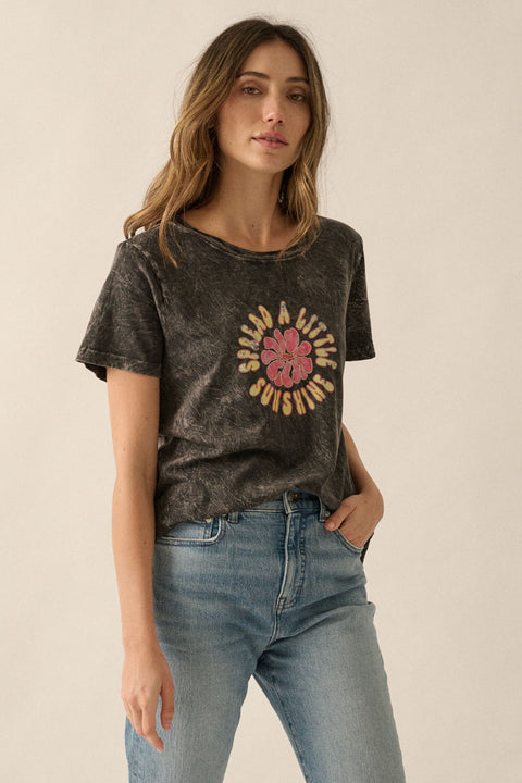 Sunny Vintage Tee Washed Black