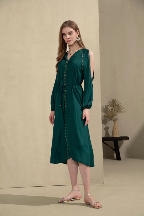 Tahari Dress Posy Green