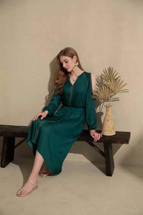 Tahari Dress Posy Green