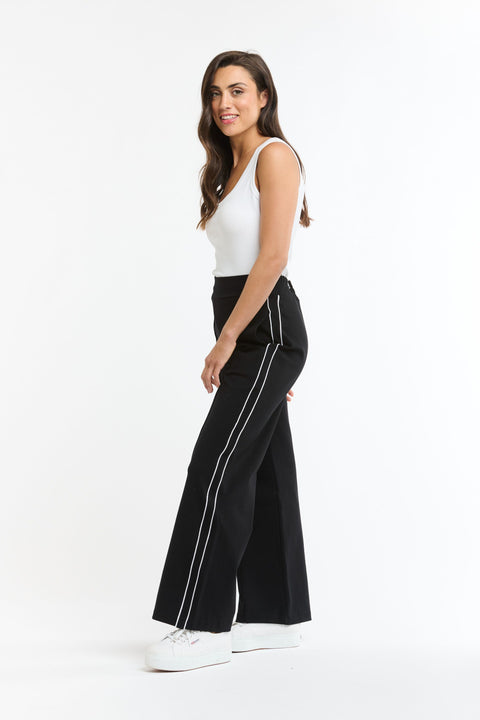 Trim Track Pant Black