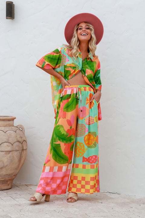 South Beach Shirt - Tropo Print