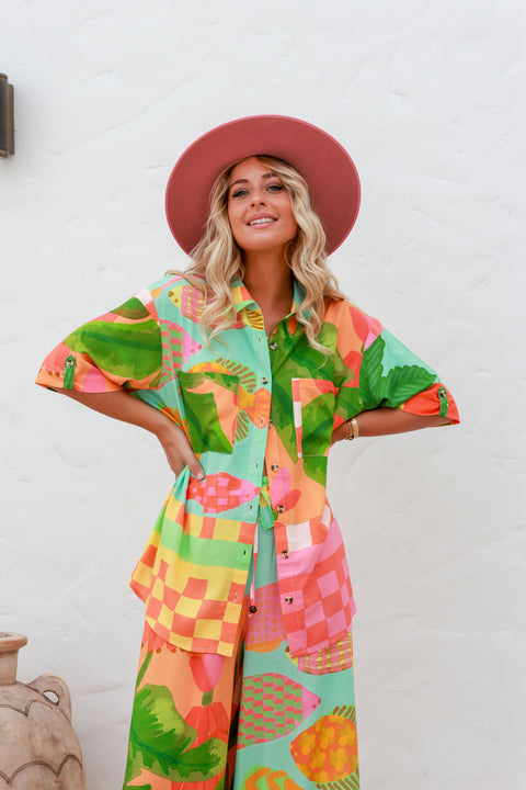 South Beach Shirt - Tropo Print