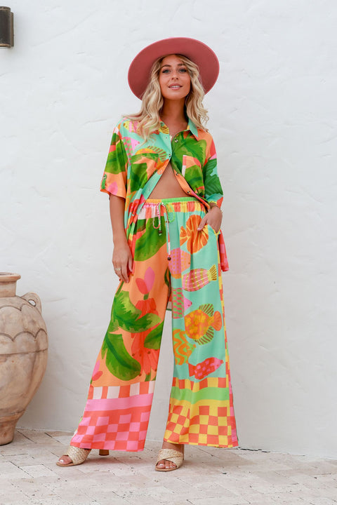 South Beach Shirt - Tropo Print