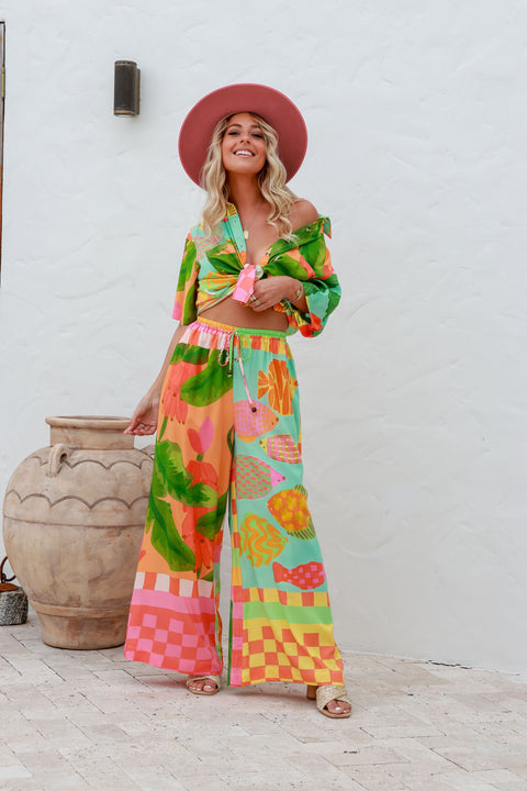 South Beach Shirt - Tropo Print