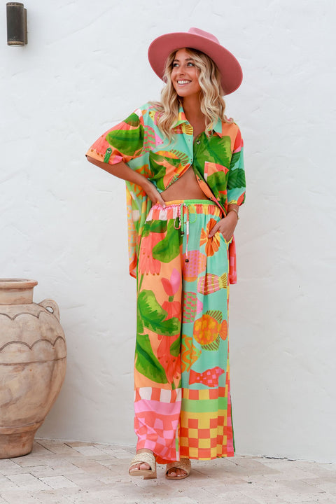 South Beach Shirt - Tropo Print