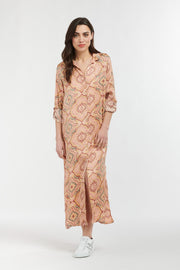 Tuscany Dress Jardin Print Gold